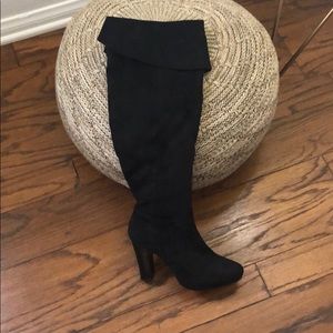 Knee-High “Suede” Boots